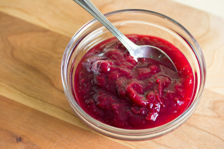 Cranberry sauce is full of antioxidants.